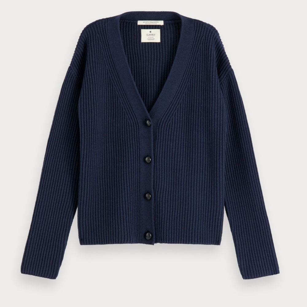 scotch-soda chunky knit cardigan